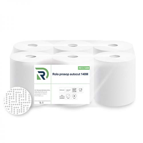 Prosoape de maini din hartie, rola autocut - Eurocarta