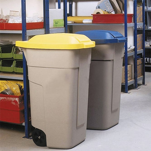 Pubela mobila fara capac 100L, bej - Rubbermaid (delistat) 