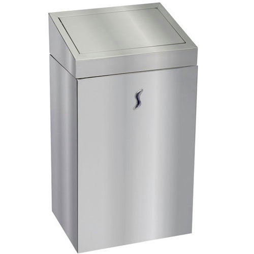 Cos de gunoi cu push 25 L inox AISI 304, lucios - Medial International