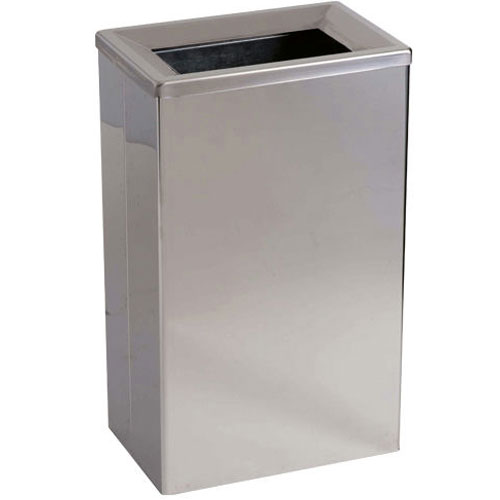 Cos de gunoi cu push 25 L inox AISI 304, lucios - Medial International