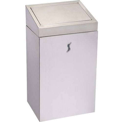 Cos de gunoi cu push 25 L inox AISI 304, satinat - Medial International