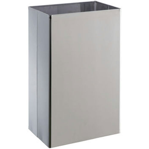 Cos de gunoi fara capac 25 L inox AISI 304, Bob satinat - Medial International