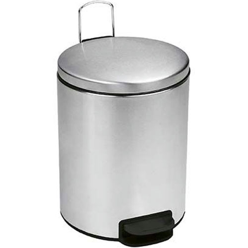 Cos gunoi cu pedala Bin Plus 5L, inox satinat - Medial