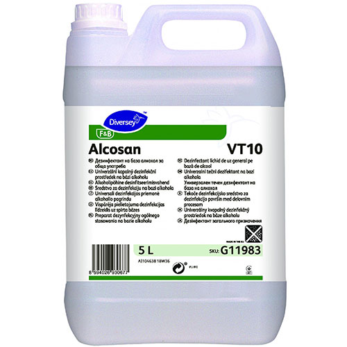 Alcosan - Dezinfectant pentru suprafete pe baza de alcool, 5L - Diversey