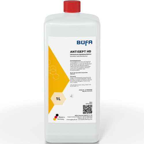 Antisept HD - Dezinfectant maini pe baza de alcool, 1L - Bufa