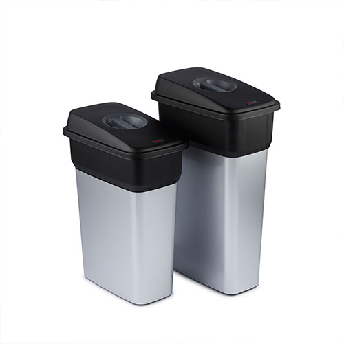 Capac deseuri cu maner pentru container Selecto Premium/Geo 55L/70L, Rothopro, gri