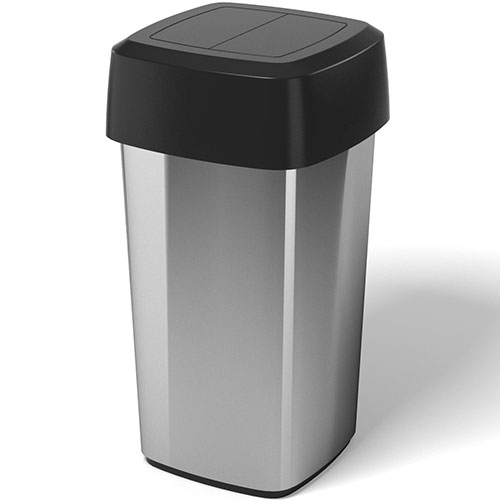 Capac patrat cu balamale pentru container Iris/Modo, Rothopro, albastru