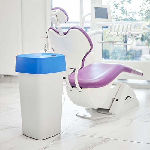 Capac patrat tip palnie pentru container Iris/Modo, Rothopro, albastru