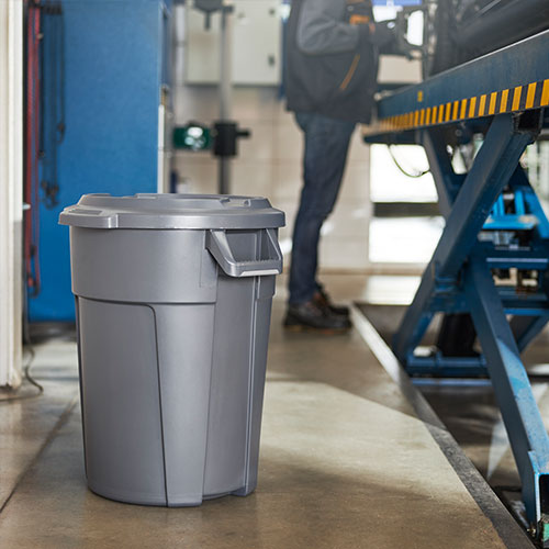 Capac pentru container mare rotund Titan 120L, galben - Rothopro galben