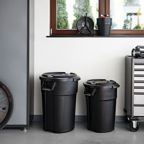 Capac pentru container mare rotund Titan 120L, galben - Rothopro galben