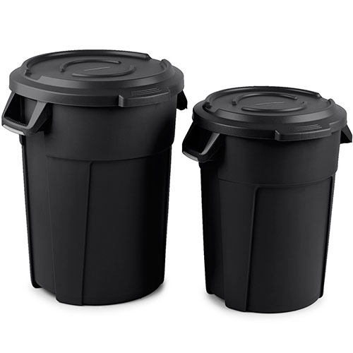 Capac pentru container mare rotund Titan 120L, galben - Rothopro galben