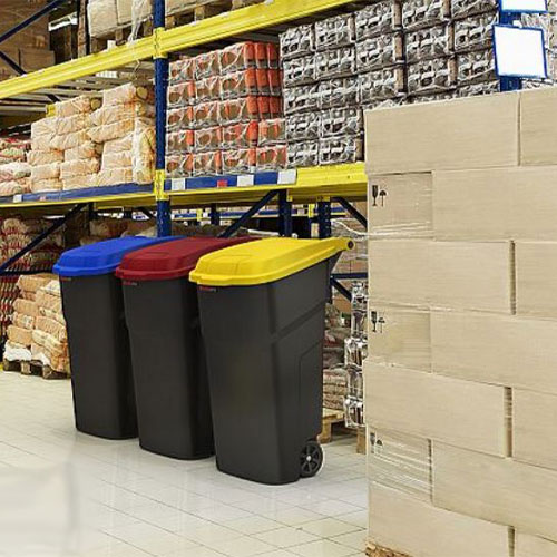 Capac pentru pubela Atlas 100L, albastru - Rothopro