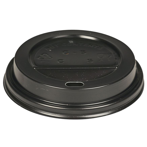 Capac PS pahar bauturi calde Ø9 cm, negru - Abena
