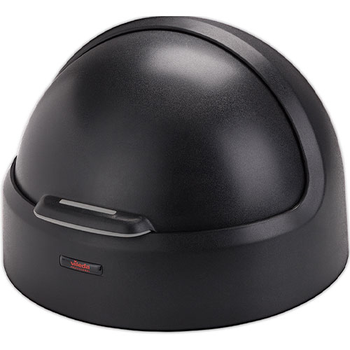 Capac rotund batant pentru container Iris/Modo, negru - Rothopro