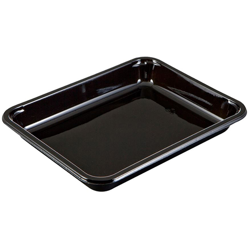 Caserola meniu termosudabila, 1 compartiment 890 ml, negru - Abena