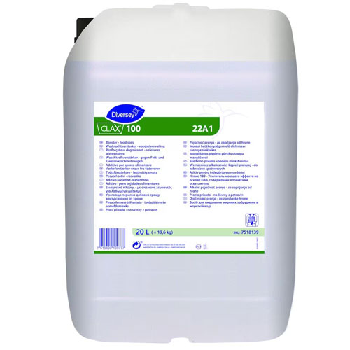 Clax 100 22A1 - Detergent de baza pentru textile, 20L - Diversey