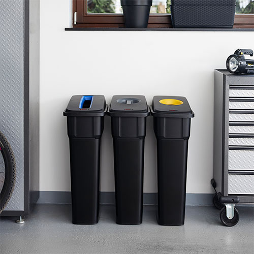 Container mare colectare selectiva deseuri Selecto 70L, negru - Rothopro negru