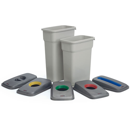 Container mediu colectare selectiva deseuri Selecto 55L, negru - Rothopro negru