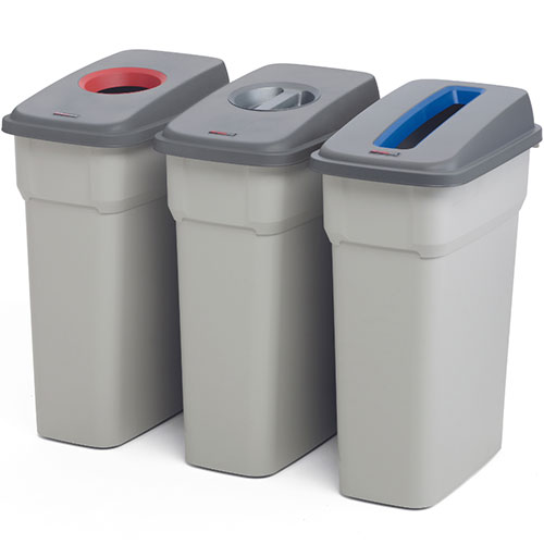Container mediu colectare selectiva deseuri Selecto 55L, negru - Rothopro negru
