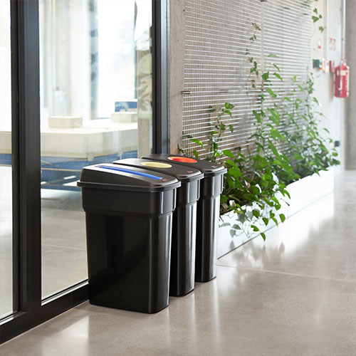 Container mediu colectare selectiva deseuri Selecto 55L, negru - Rothopro negru