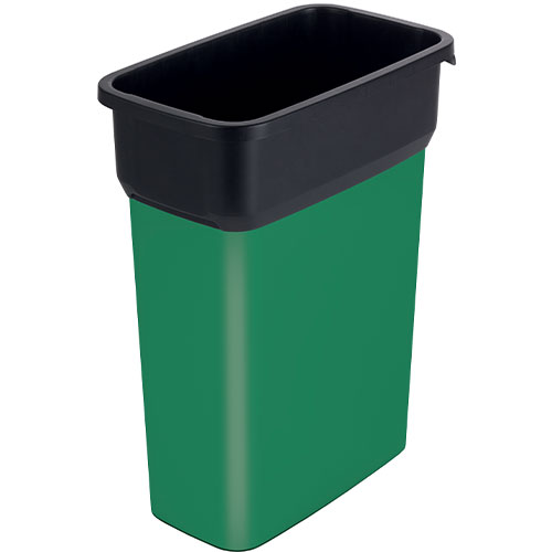 Container mediu colectare selectiva deseuri Selecto Premium 55L, verde - Rothopro