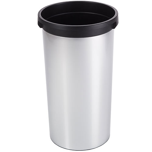 Container rotund Iris 50L, gri metalic - Rothopro