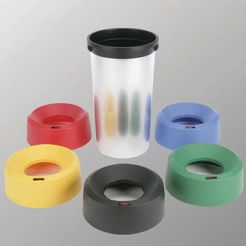 Container rotund Iris 50L, gri metalic - Rothopro 