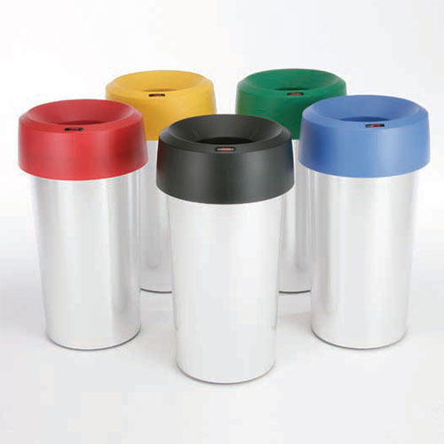 Container rotund Iris 50L, gri metalic - Rothopro 