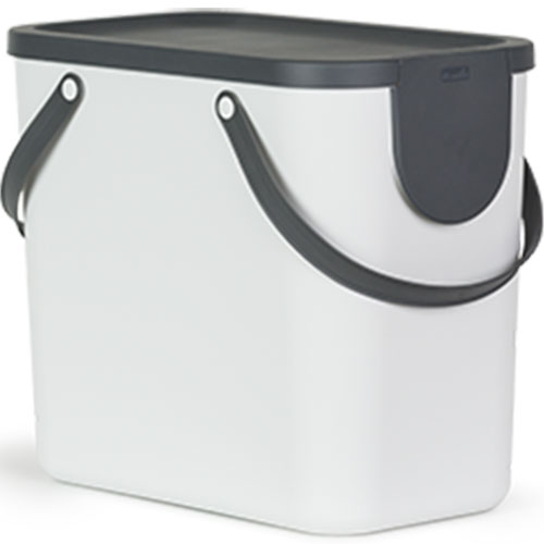 Cos colectare selectiva deseuri Albula 25L, albastru - Rothopro alb 