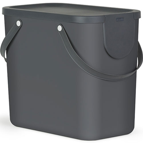 Cos colectare selectiva deseuri Albula 25L, albastru - Rothopro antracit 