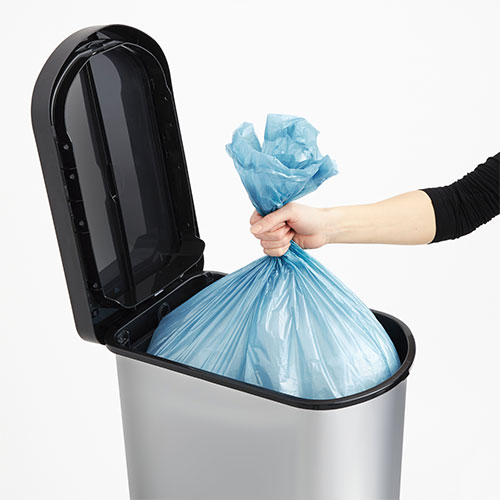 Cos gunoi mono cu pedala Paso 50L, gri metalic - Rothopro 