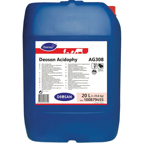 Deosan Acidophy AG308 - Detergent acid nespumant pentru instalatii de muls, 20L - Diversey