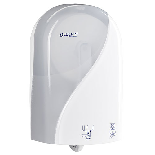 Dispenser autocut hartie igienica rola mini jumbo Identity, alb - Lucart