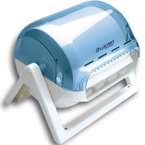 Dispenser pentru lavete industriale pe rola, albastru - Lucart