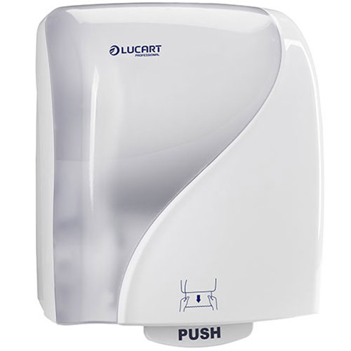 Dispenser prosoape de maini rola autocut Identity, alb - Lucart