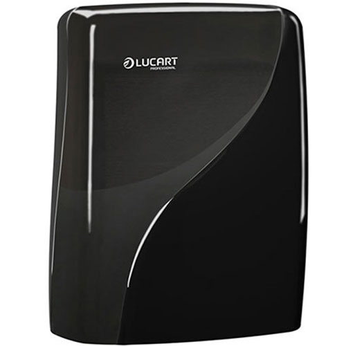 Dispenser prosoape maini pliate in M, Identity Slim, alb - Lucart negru 