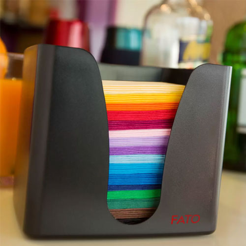 Dispenser servetele de masa 25x25 cm, negru - Fato 