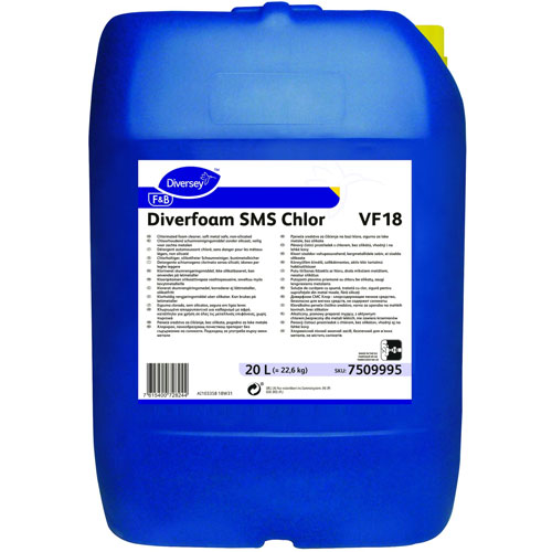 Diverfoam SMS Chlor - Detergent spumant alcalin clorinat, 20L - Diversey