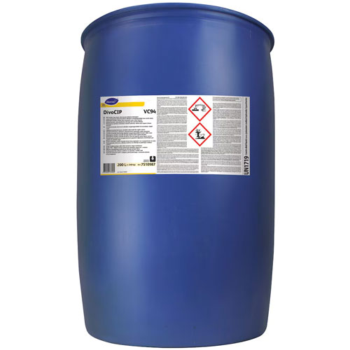 DivoCIP VC94 - Detergent alcalin clorinat cu spumare redusa, 200L - Diversey