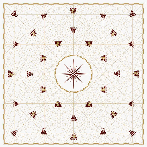 Fata de masa din airlaid 100 x 100 cm, Cruise - Fato