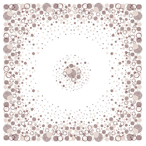 Fata de masa din airlaid 100 x 100 cm, Fireworks - Fato maro 