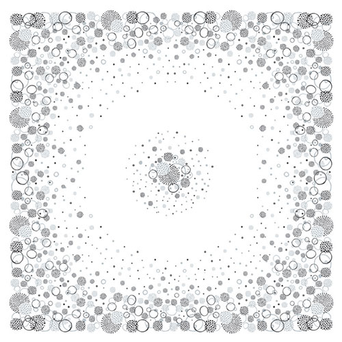 Fata de masa din airlaid 100 x 100 cm, Fireworks - Fato