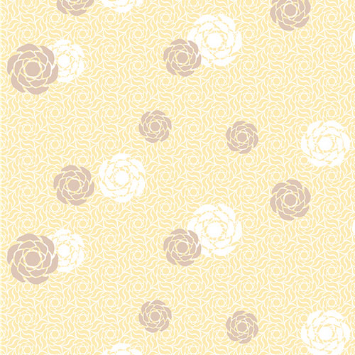 Fata de masa din airlaid 100 x 100 cm, Fleuri galben - Fato
