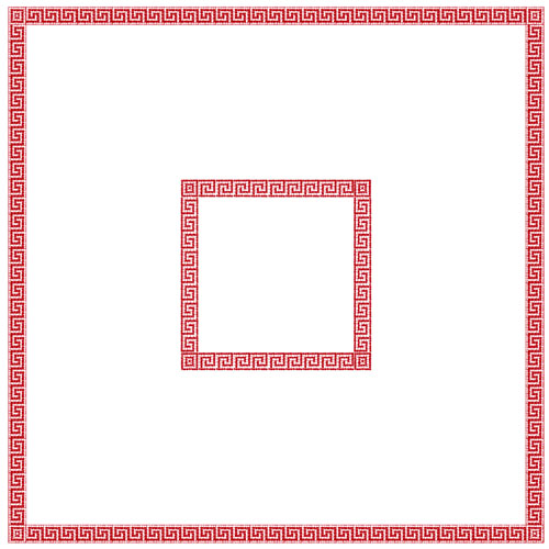 Fata de masa din airlaid 100 x 100 cm, Mykonos - Fato rosu 