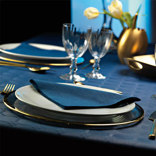 Fata de masa laminata 100 x 100 cm, Midnight Blue - Fato albastru
