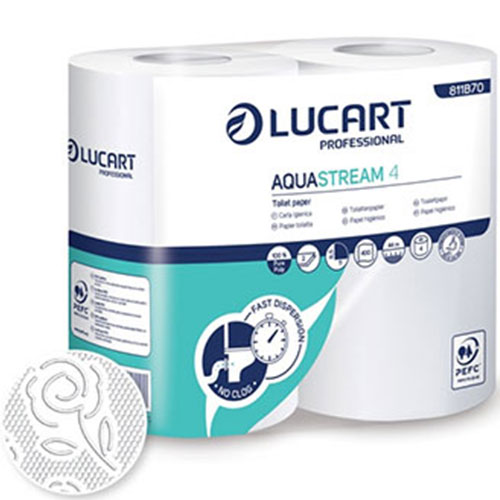 Hartie igienica rola standard, Aquastream 4 - Lucart