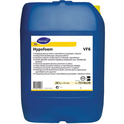 Hypofoam - Detergent spumant alcalin puternic clorinat, 20L - Diversey
