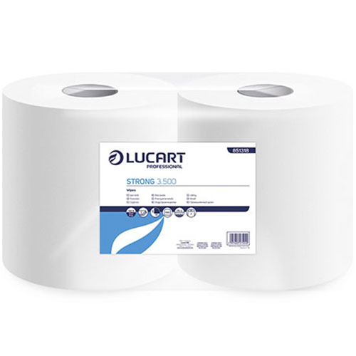 Lavete din hartie pe rola cu derulare centrala, Strong 3.500 - Lucart