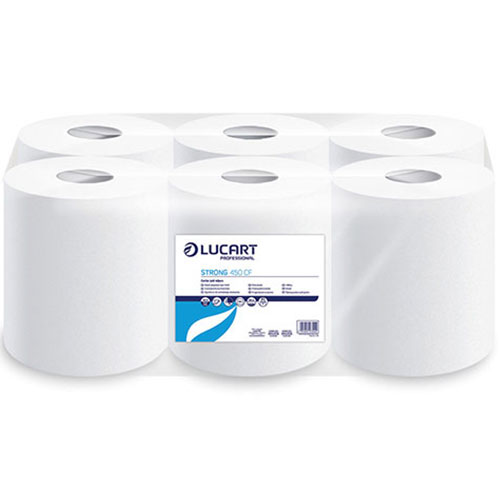 Lavete din hartie pe rola cu derulare centrala, Strong 450 CF - Lucart