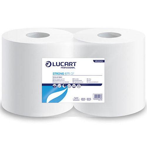 Lavete din hartie pe rola cu derulare centrala, Strong 675 CF - Lucart